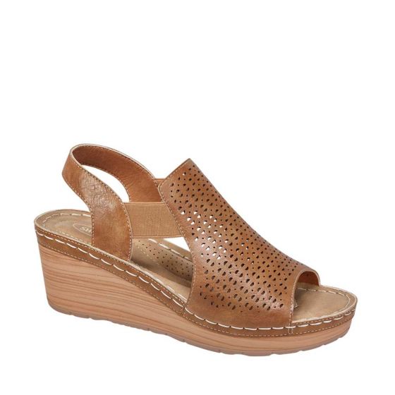 SANDALIA CONFORT SHOSH 1532 ~ DAMA Café