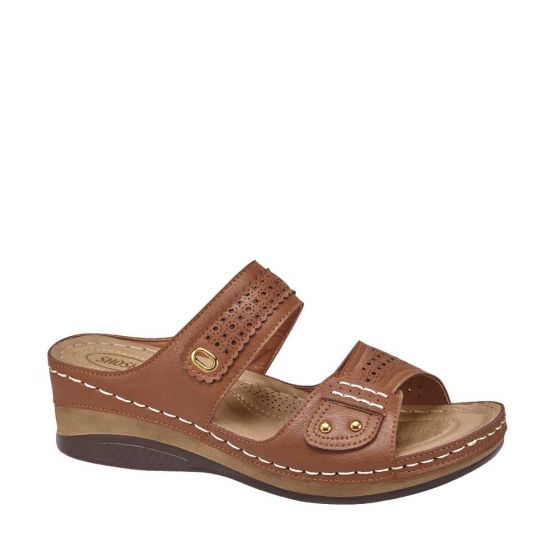 SANDALIA CONFORT SHOSH 5901 ~ DAMA Café