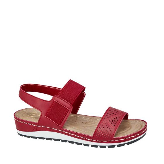 SANDALIA CONFORT SHOSH 6518 ~ DAMA Rojo