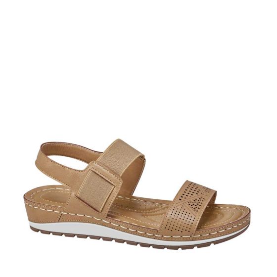 SANDALIA CONFORT SHOSH 6518 ~ DAMA Café