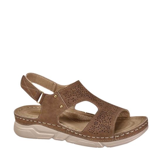 SANDALIA CONFORT SHOSH 8016 ~ DAMA Café