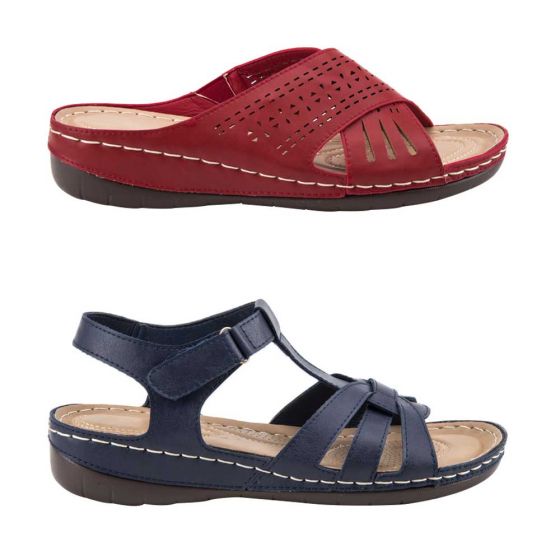 SANDALIA CONFORT SHOSH 9501 ~ DAMA Azul