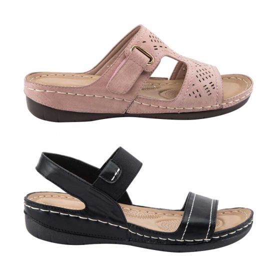 SANDALIA CONFORT SHOSH 9503 ~ DAMA Negro