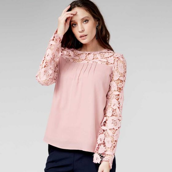 BLUSA CASUAL YAELI FASHION 8000 ~ DAMA Rosa