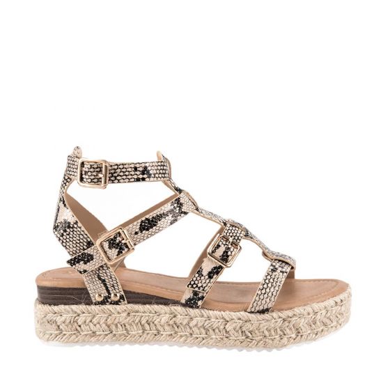 SANDALIA CASUAL VI LINE FASHION T006 ~ DAMA Café