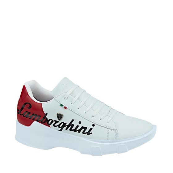 TENIS CASUAL LAMBORGHINI 7797 ~ CABALLERO Blanco
