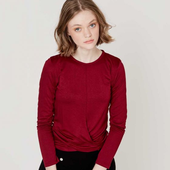 BLUSA CASUAL KAFE D006 ~ DAMA Rojo