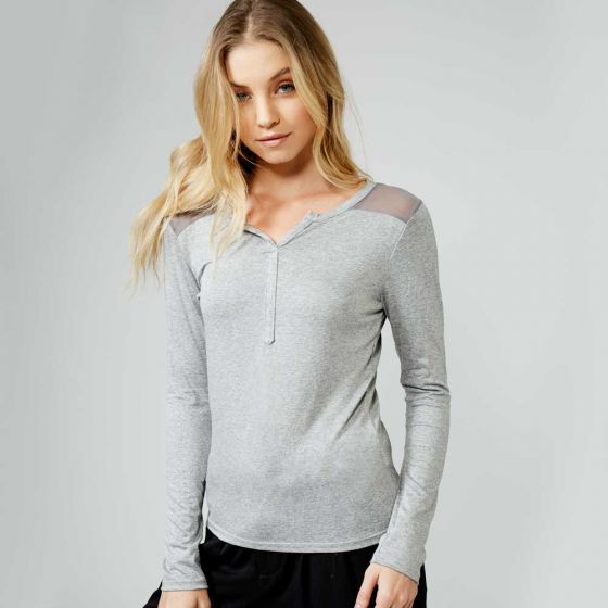 BLUSA CASUAL KAFE D002 ~ DAMA Gris