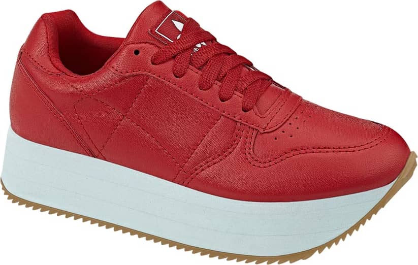 Price Shoes Tenis De Plataforma 2018 Tenis Casual Urbano Dama Rojo