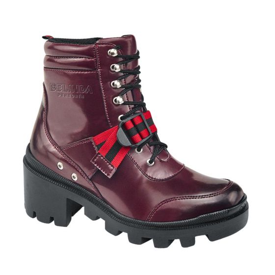 Red Heavy Style Boots for Women Belinda Peregrin P590