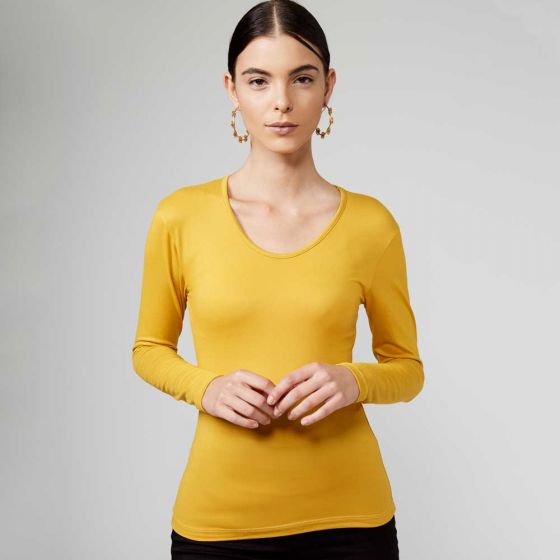 BLUSA CASUAL HOLLY LAND RINA ~ DAMA Amarillo