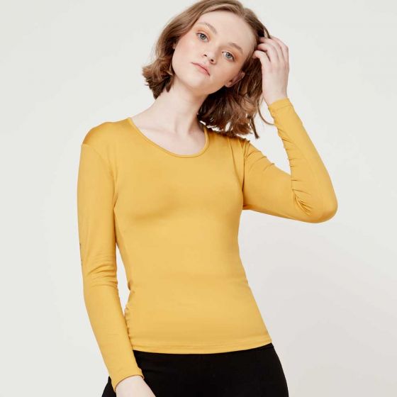 BLUSA CASUAL HOLLY LAND POLA ~ DAMA Amarillo