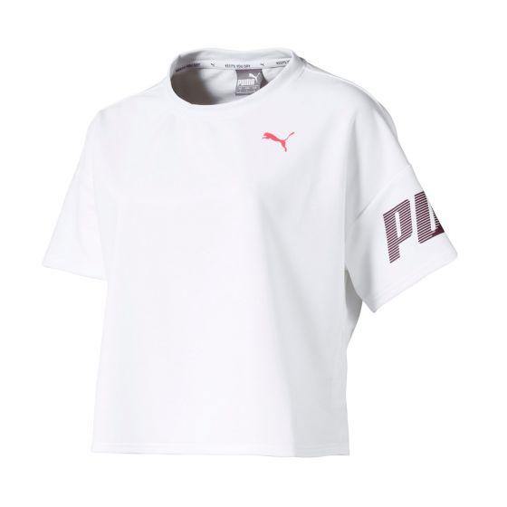 PLAYERA CASUAL PUMA MODERN SPORT SWEAT TEE 3910 ~ DAMA Blanco SPORTLIFESTYLE