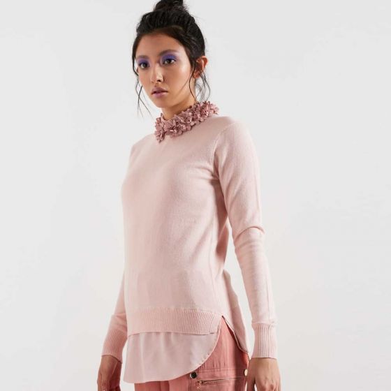 SUETER CASUAL SAO PAULO T254 ~ DAMA Rosa