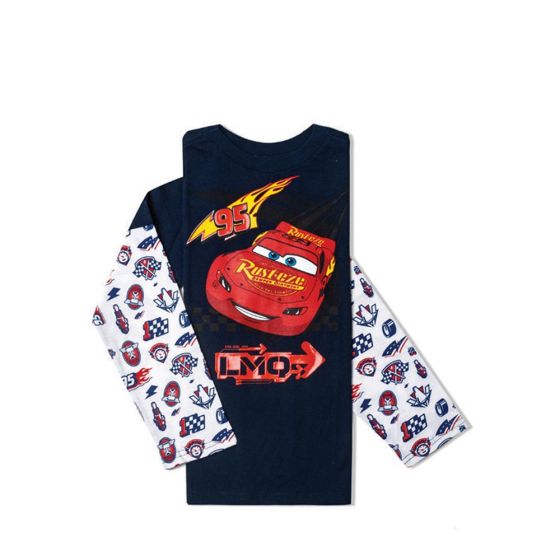 PLAYERA CASUAL CARS 7842 ~ NIÑO Azul