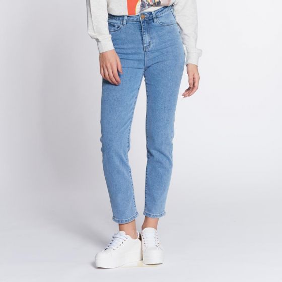 JEANS CASUAL ATMOSPHERE DNM MOM1 ~ DAMA Azul