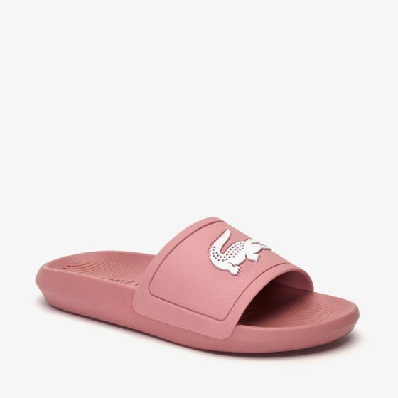 SANDALIAS CASUAL LACOSTE CROCO SLIDE 319 1 CFA 3F50 ~ DAMA Rosa SWIMMING