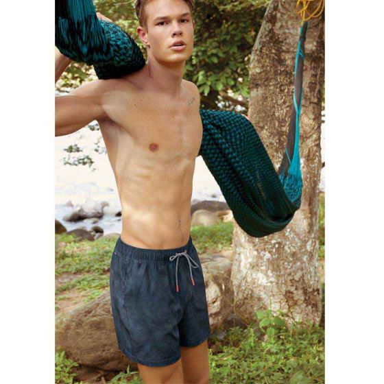 Shorts Casuales Azul Hombre Kebo Raw 9934