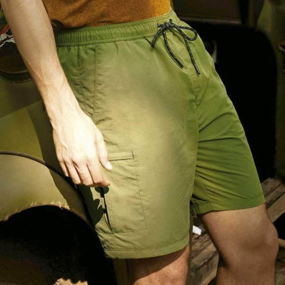 Shorts Casuales Verde Hombre Kebo Raw CF05