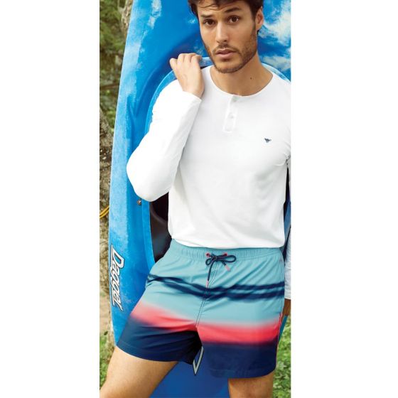 Shorts Casuales Azul Hombre Kebo Raw EF2A