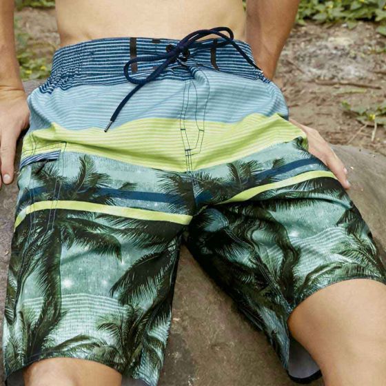 Shorts Casuales Verde Hombre Kebo Raw SW12