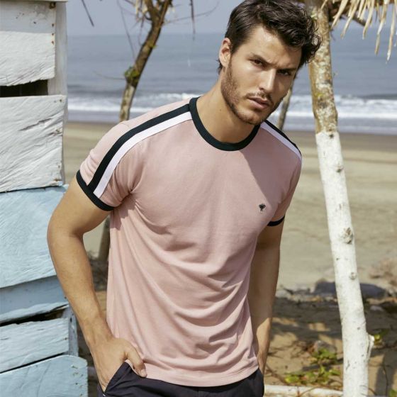 PLAYERA CASUAL D.E.E.P SELECTION 0007 ~ CABALLERO Rosa