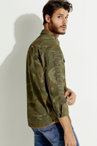 Camisa Casual Verde para Hombre Goodyear D541