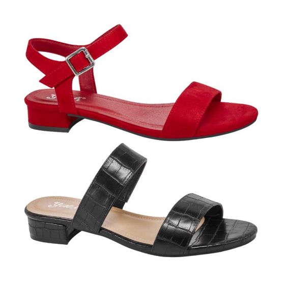 SANDALIA DE VESTIR YAELI 1565 ~ DAMA Rojo