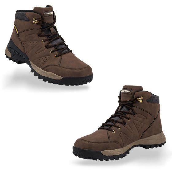 Botas Hiker de Montaña Café Unisex Hummer 8556 - Conceptos