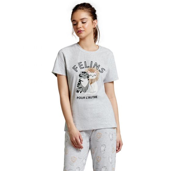 PIJAMA LOVE TO LOUNGE P896 ~ DAMA Gris