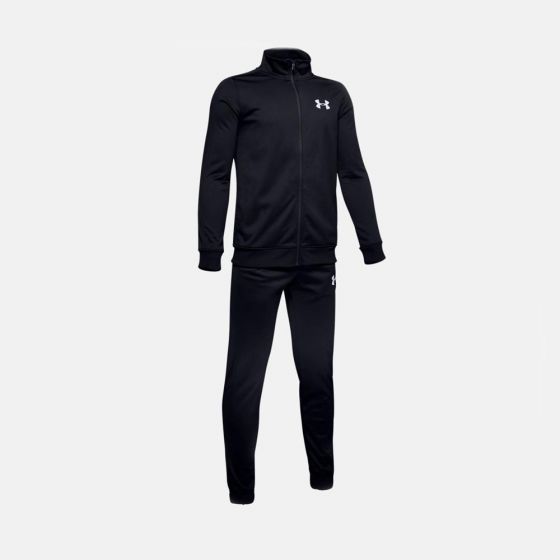 CONJUNTO DEPORTIVO UNDER ARMOUR KNIT TRACK SUIT 4300 ~ NIÑO Negro TRAINING