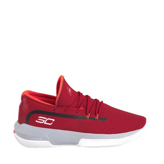 TENIS DEPORTIVO PARA BASKETBALL UNDER ARMOUR UA SC 3ZER0 III 8600 ~ CABALLERO Rojo BASKETBALL
