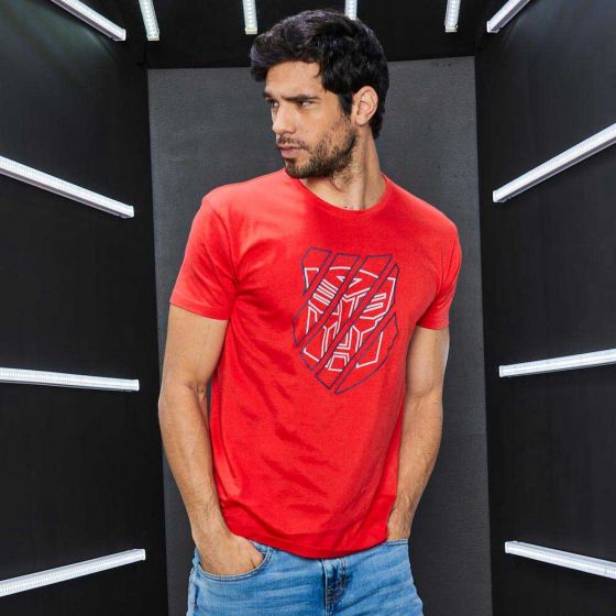 PLAYERA CASUAL K-SWISS TRANSFORMERS CROJ ~ CABALLERO Rojo LIFESTYLE