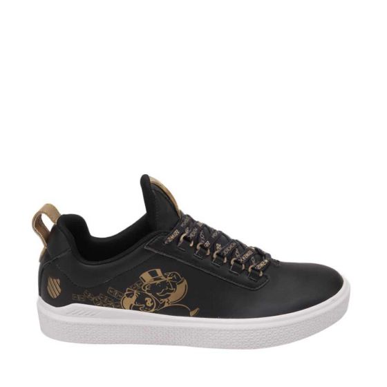 TENIS CASUAL K-SWISS MR SWISS BLACK/GOLD 4094 ~ CABALLERO Negro LIFESTYLE