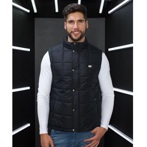 CHALECO CASUAL CATERPILLAR CAT VEST 1902 ~ CABALLERO Negro LIFESTYLE