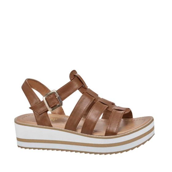 SANDALIA CASUAL VI LINE FASHION 345 ~ DAMA Rojo