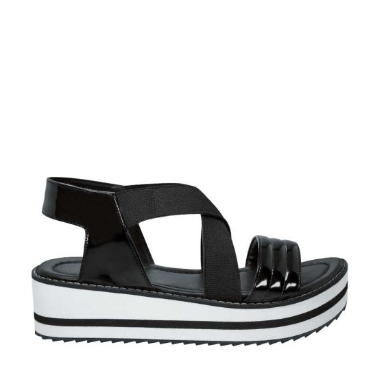 SANDALIA CASUAL VI LINE FASHION 360 ~ DAMA Negro