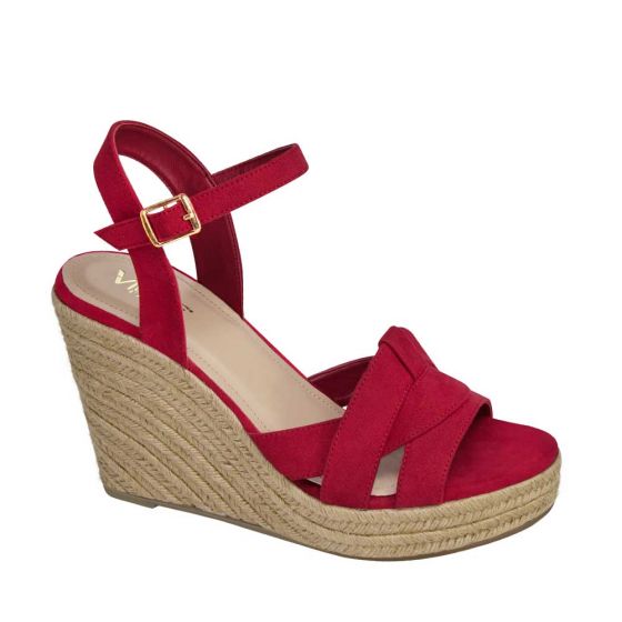 SANDALIA CASUAL VI LINE FASHION 2001 ~ DAMA Rojo