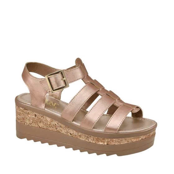 SANDALIA CASUAL VI LINE FASHION 6109 ~ DAMA Oro