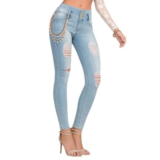 JEANS CASUAL SEVEN ELEVEN 8786 ~ DAMA Azul