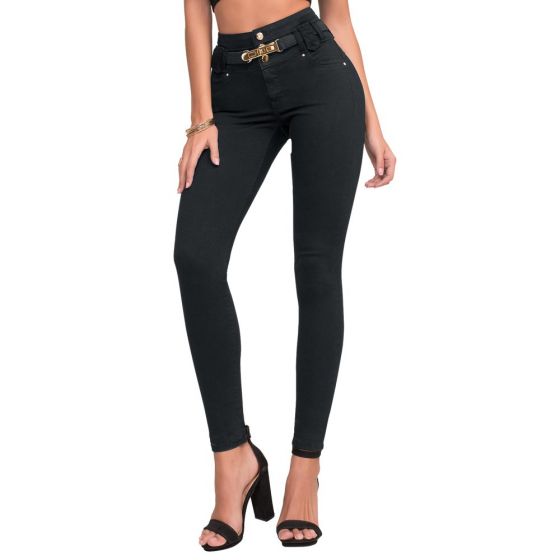 JEANS CASUAL SEVEN ELEVEN 8900 ~ DAMA Negro