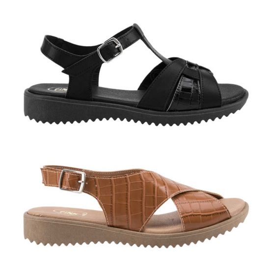 SANDALIA CASUAL PINK BY PRICE SHOES 1106 ~ DAMA Negro