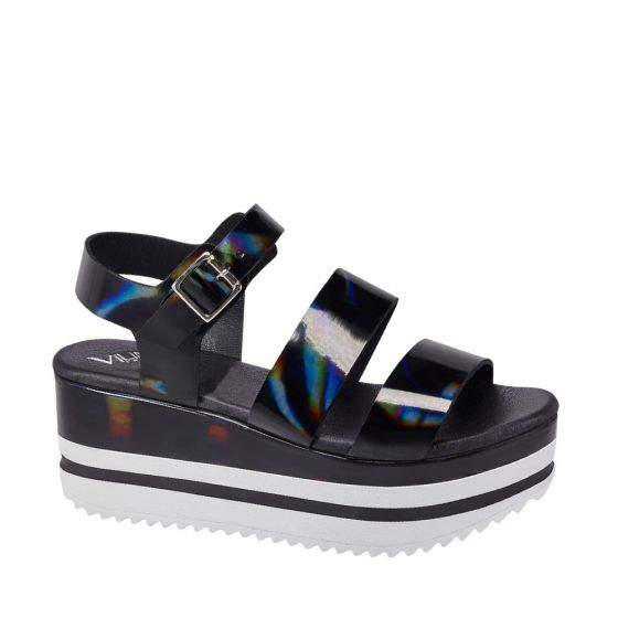 SANDALIA CASUAL VI LINE FASHION 8216 ~ DAMA Negro