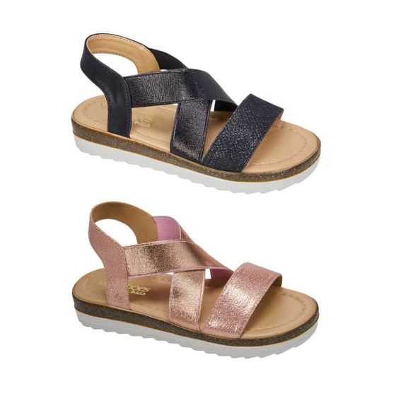 SANDALIA CASUAL VIVIS SHOES KIDS 518 ~ NIÑA Negro