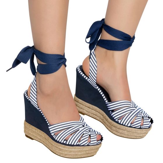 SANDALIA CASUAL VI LINE FASHION 3123 ~ DAMA Azul