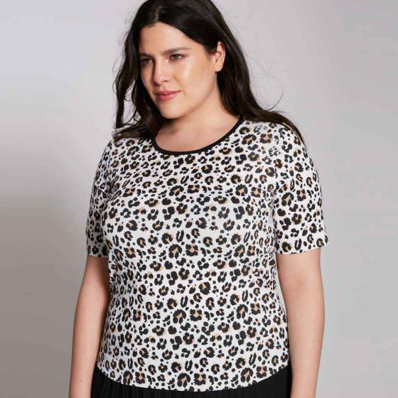 PLAYERA TALLAS ESPECIALES TIERRA BENDITA PLUS 3080 ~ DAMA Café