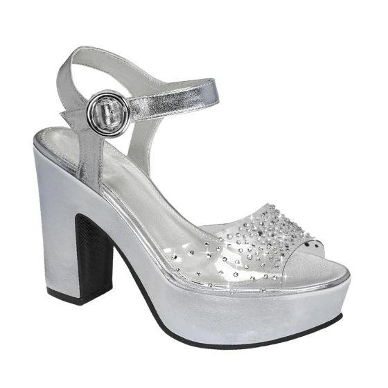 SANDALIA DE VESTIR MOLTO BELLO 1157 ~ DAMA Plata