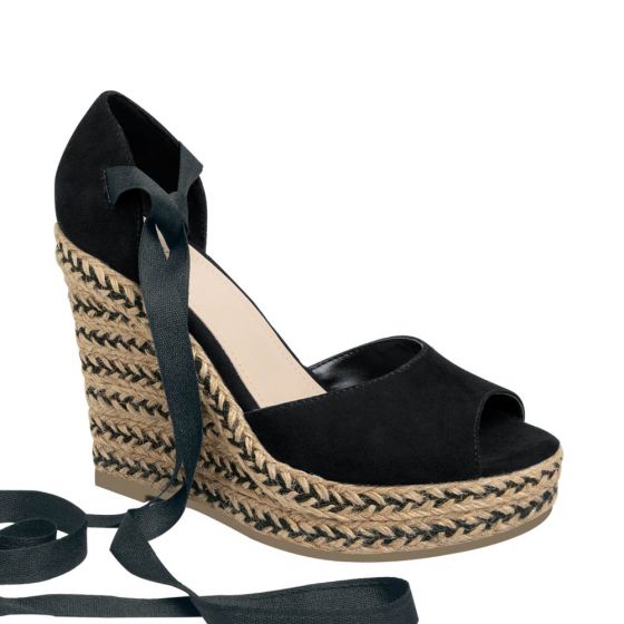 SANDALIA CASUAL VI LINE FASHION 9348 ~ DAMA Negro