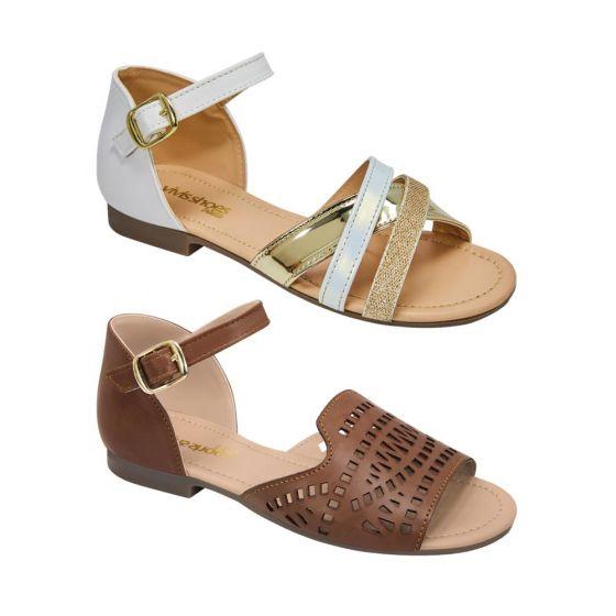 SANDALIA CASUAL VIVIS SHOES KIDS 527 ~ NIÑA Blanco