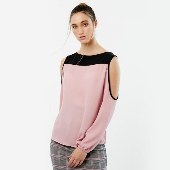 BLUSA CASUAL YAELI FASHION N001 ~ DAMA Rosa